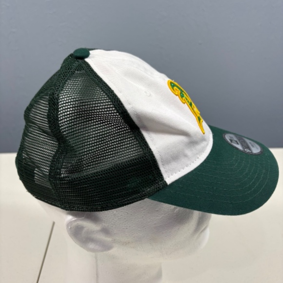 OAKLAND A's Stitched Youth Trucker Style Glitter Logo Baseball Hat Cap MLB - Picture 3 of 12